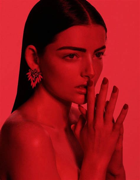 Siobhan Okeefe By Sam Bisso In Infrared For Fashion Gone Rogue Beauty Editorial Beauty