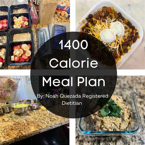 1400 Calorie Meal Plan [dietitian Developed]
