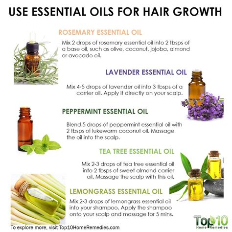 7 Essential Oils Natural Agents To Promote Hair Growth Top 10 Home Remedies Essential Oil