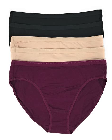 Victoria S Secret High Leg Brief Panty Set Of 5 Walmart