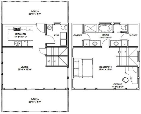 24x24 House 24x24h10c 1066 Sq Ft Excellent Floor Plans