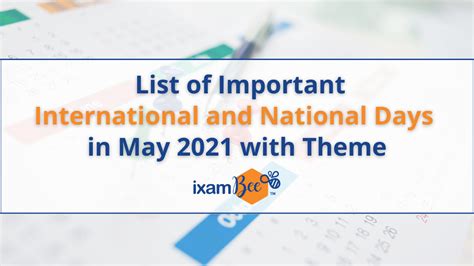Important Days In May List Of International And National Days In May 2021