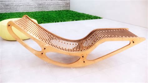 Wooden Lounge Chair Cnc File Lounge Chair Dxf File Etsy