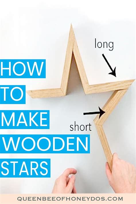 How To Make Wooden Stars Wooden Stars Wooden Stars Diy Wood Star Diy
