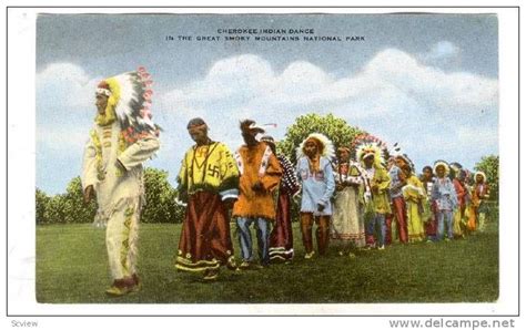 Cherokee Indian Dance In The Great Smoky Mountains National Park