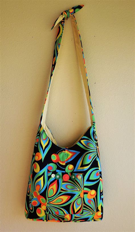 Fabric Purse Handmade Hobo Bag Made With Recycled Materials By Etsy