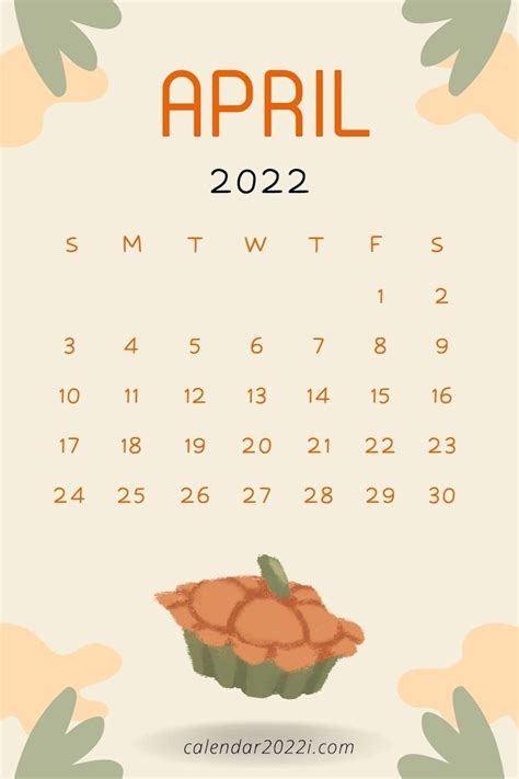 39 Cute Aesthetic April Calendars 2022 To Print Onedesblog April