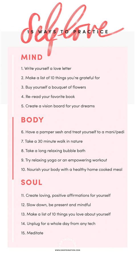 8 Self Care Charts For Everyone 8listph