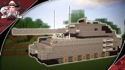 Minecraft Ww2 Panzer Viii Maus Super Heavy Tank Tutorial Youtube