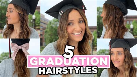 5 Quick And Easy Graduation Hairstyles With A Cap Cute Girls