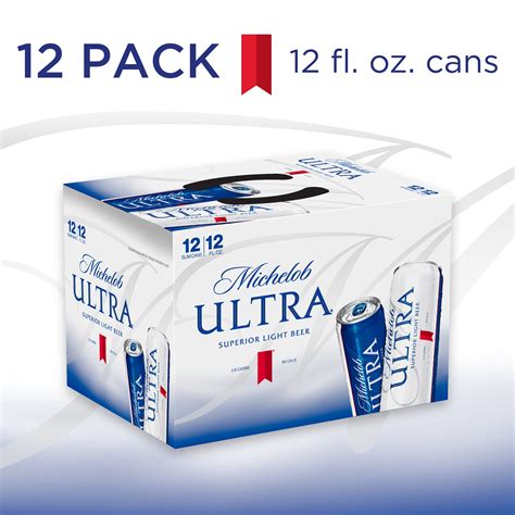 Michelob Ultra Light Beer 12 Pack Beer 12 Fl Oz Cans 42 Abv