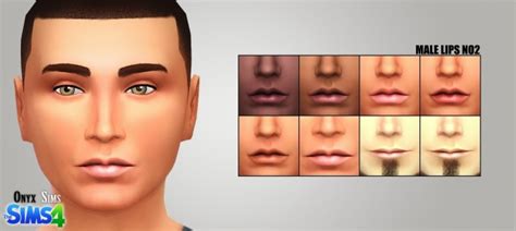 Male Lips No2 By Kiara Rawks At Onyx Sims Sims 4 Updates