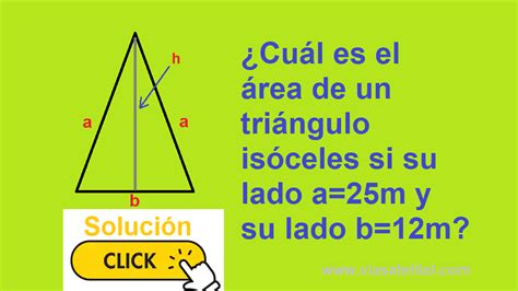 Calculadora para encontrar el área de un triángulo isósceles