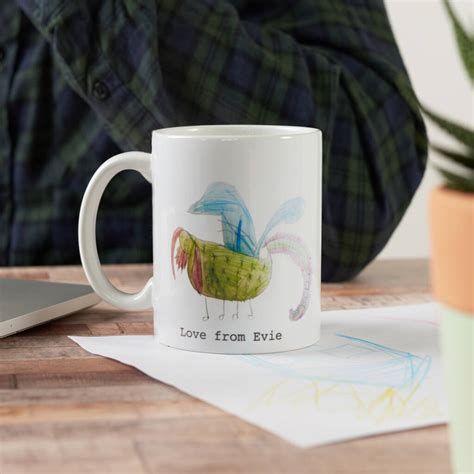 See more ideas about diy mugs, sharpie crafts, mugs. Childs Drawing Personalised Mug By Hoobynoo ...