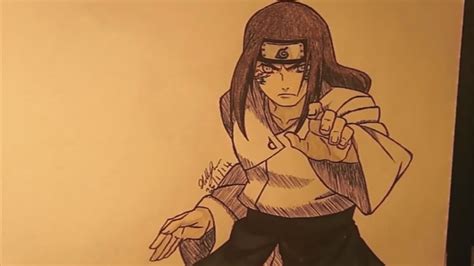How To Draw Neji Hyuuga Naruto Youtube
