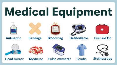 Medical Equipment Names In English Learn Medical Vocabulary