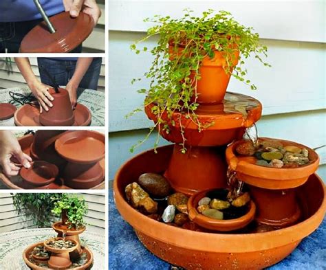 Diy Clay Pot Water Feature Instructions Video The Whoot Diy