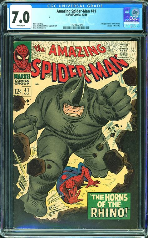 The First Appearance Of Rhino In Amazing Spider Man Is On Auction