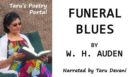 Funeral Blues W H Auden Visual Short Poem With Text Narrated By