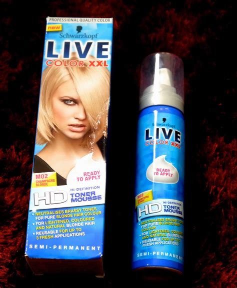 If you want your hair to look really white and. LIVE COLOUR XXL TONER MOUSSE FOR BLONDE HAIR // BEFORE ...