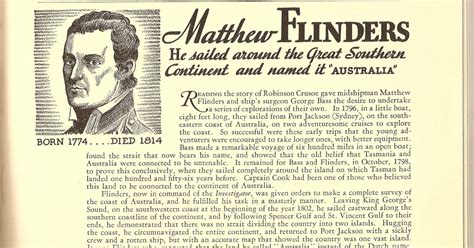 Famous Explorers Matthew Flinders