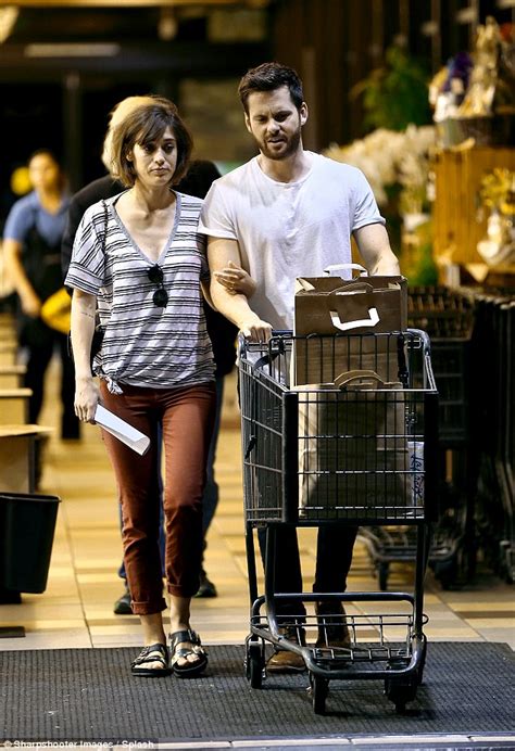 Newly Engaged Lizzy Caplan And Fiance Tom Riley Go Shopping In La