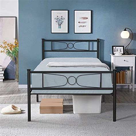 Buy Bed Frames Twin Metal Single Bed Frames For Boysteenagers No Box