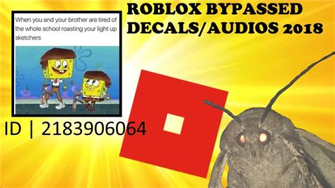 Rare Decals Roblox Bypassed Audiosdecals 2018 Youtube