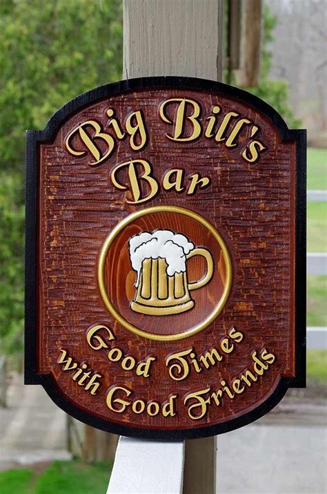 Custom Carved Pub Sign The Carving Company