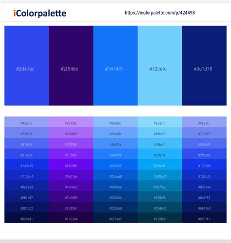 15 Latest Color Schemes With Royal Blue And Indigo Color Tone