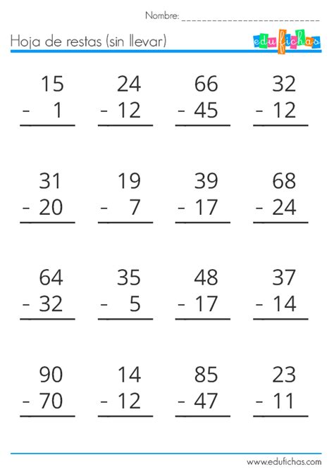 Cuaderno De Restas Para Imprimir Cuadernos Para Niños