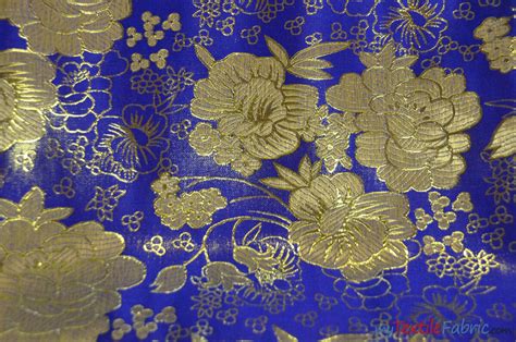 Oriental Metallic Flower Brocade Metallic Brocade B23 58 Wide