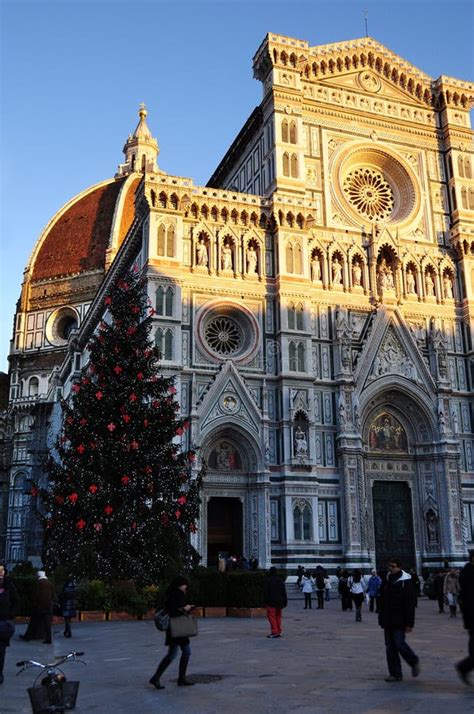 Christmas In Florence Christmas Tree In Piazza Del Duomo In Florence