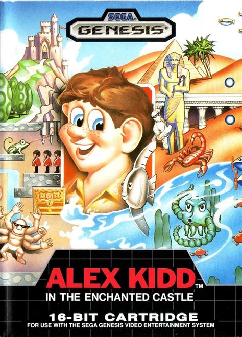 Alex Kidd In The Enchanted Castle Genesis Front Cover Alex Kidd