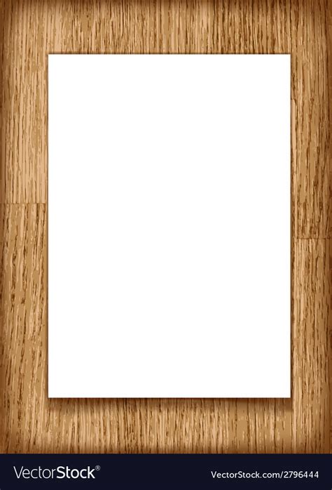 503 x 503 pixels (20073 bytes) Blank paper a4 sheet on wooden background Vector Image