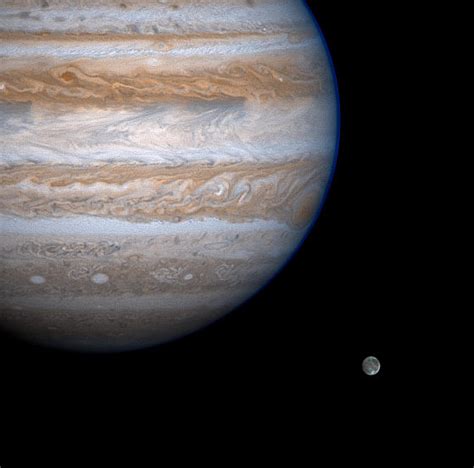 Apod 2000 December 12 Jupiter Eyes Ganymede