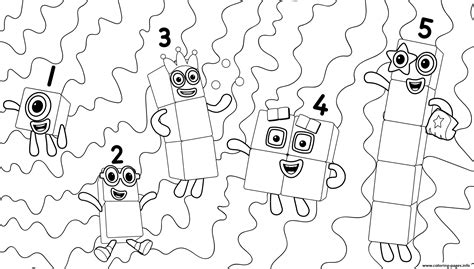 Numberblocks Coloring Pages 11 20