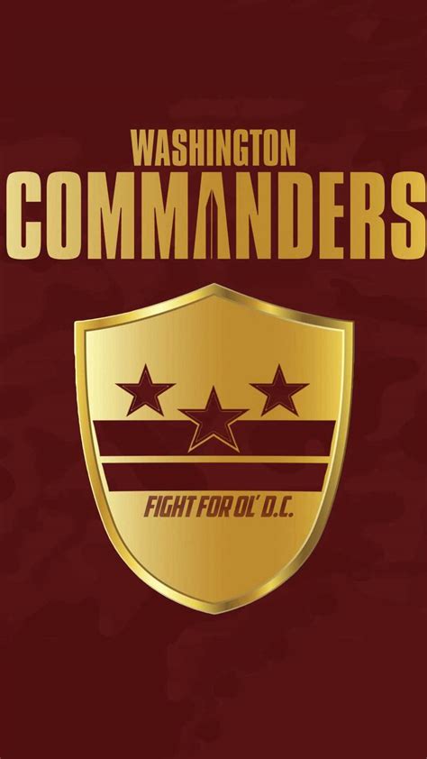 Download Washington Commanders American Football Team Logo Wallpaper