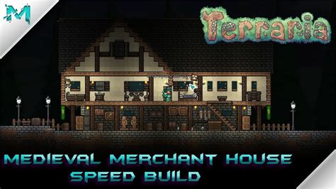 Terraria Building With Mobius Medieval Merchant House Speed Build