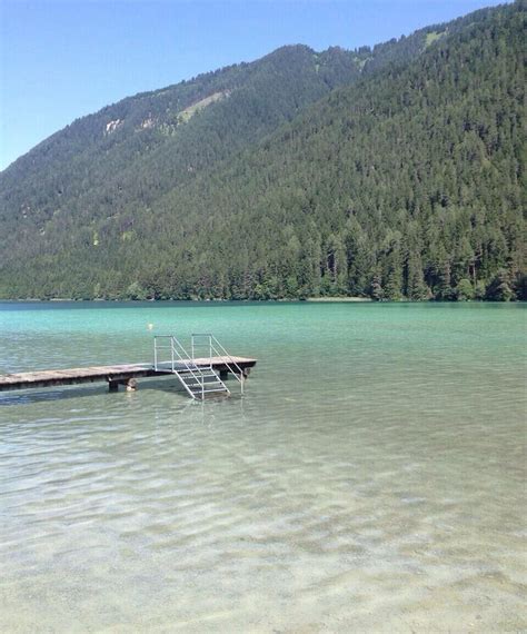 We Spent Our Sunday At The Weissensee One Of The Highest Bathing