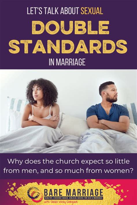 The Double Standards Of Sexual Expectations In Marriage Bare Marriage