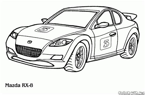 Kolorowanka Mazda Ricks 8