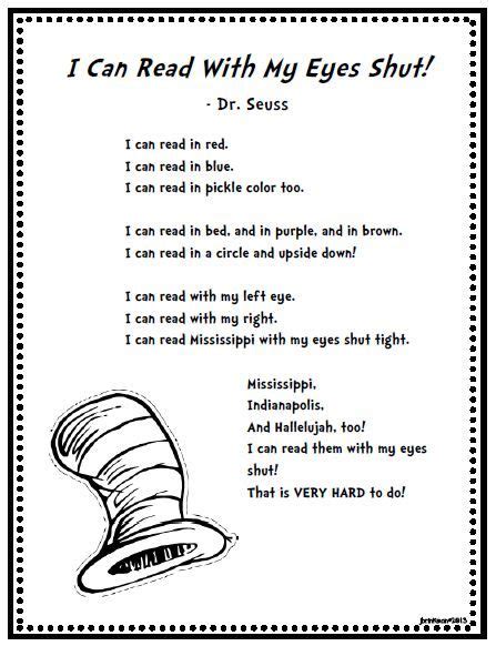 45 Short Dr Seuss Poems Ideas · Best Poems Part 3