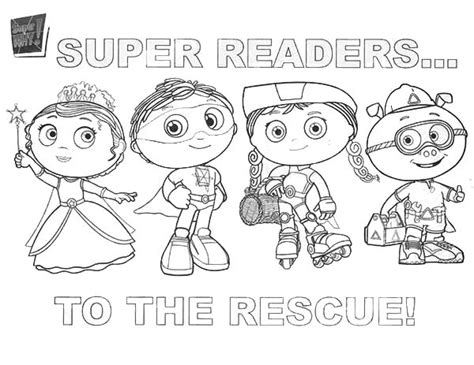 The princess & the pea. Superwhy Characters To The Rescue Coloring Page : Coloring Sky