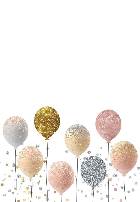 Glitter Balloon Birthday Invitation Template Artofit
