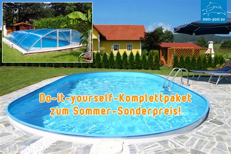 It can be difficult to accomplish this task if you do not know the basics.however, you can always learn by reading guides and tips of basic pool maintenance overthe internet. Do-it-yourself-Komplettpaket: Pool, Technik + Überdachung - Verwirklichen Sie Ihre Träume.