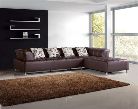 Today, we're serving up some leather sectionals that defy the cliché sofa of your childhood games room. 2235B Modern Black Leather Sectional Sofa