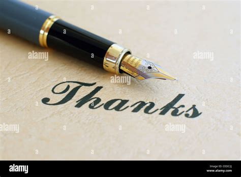 Fountain Pen Ink Thank You Hi Res Stock Photography And Images Alamy