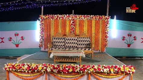 Wedding Stage Design Holud Stage Nhr Event Bd Youtube