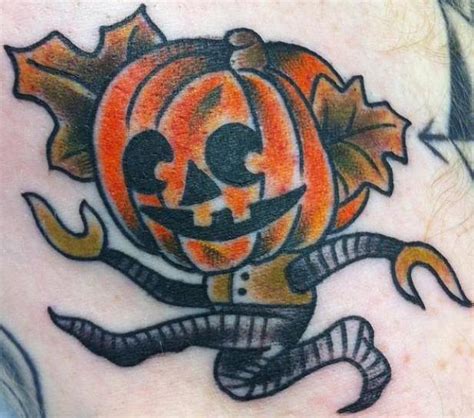 The 17 Spookiest Pumpkin Tattoos Mtv